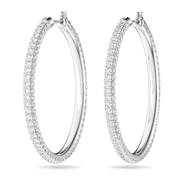 Bijoux panffy, grandes boucles d'oreilles rondes pavées de diamants, charmes pour femmes, boucles d'oreilles pour femmes