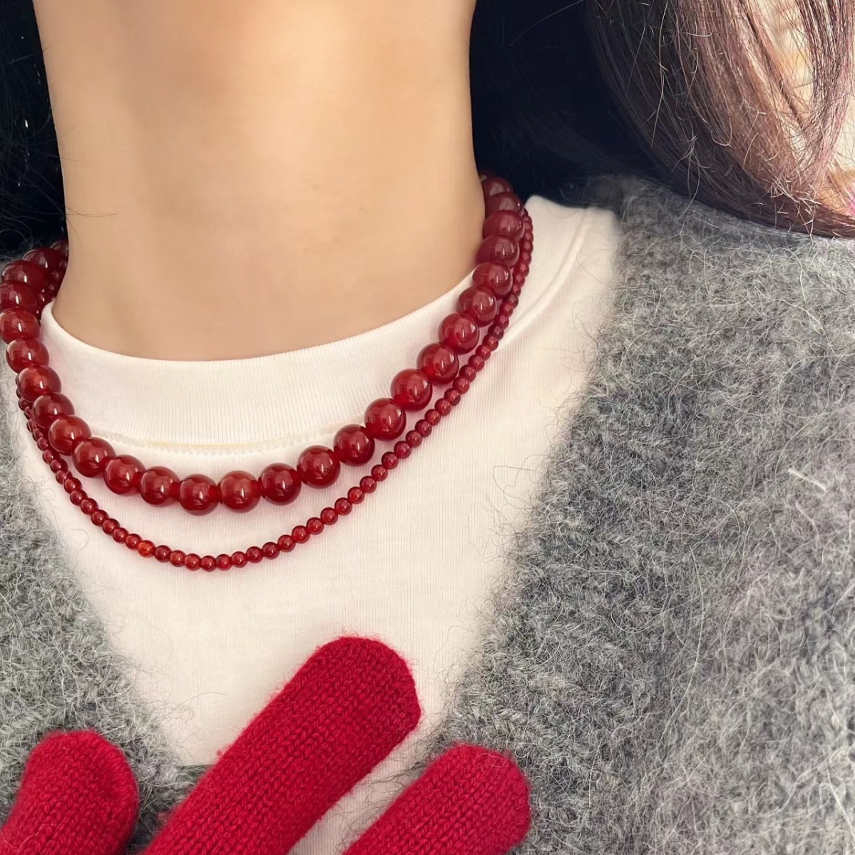 FIT403CX Collier de luxe exquis pour femmes Girl Gird Set Designer Bijoux Silver Pendant Colliers