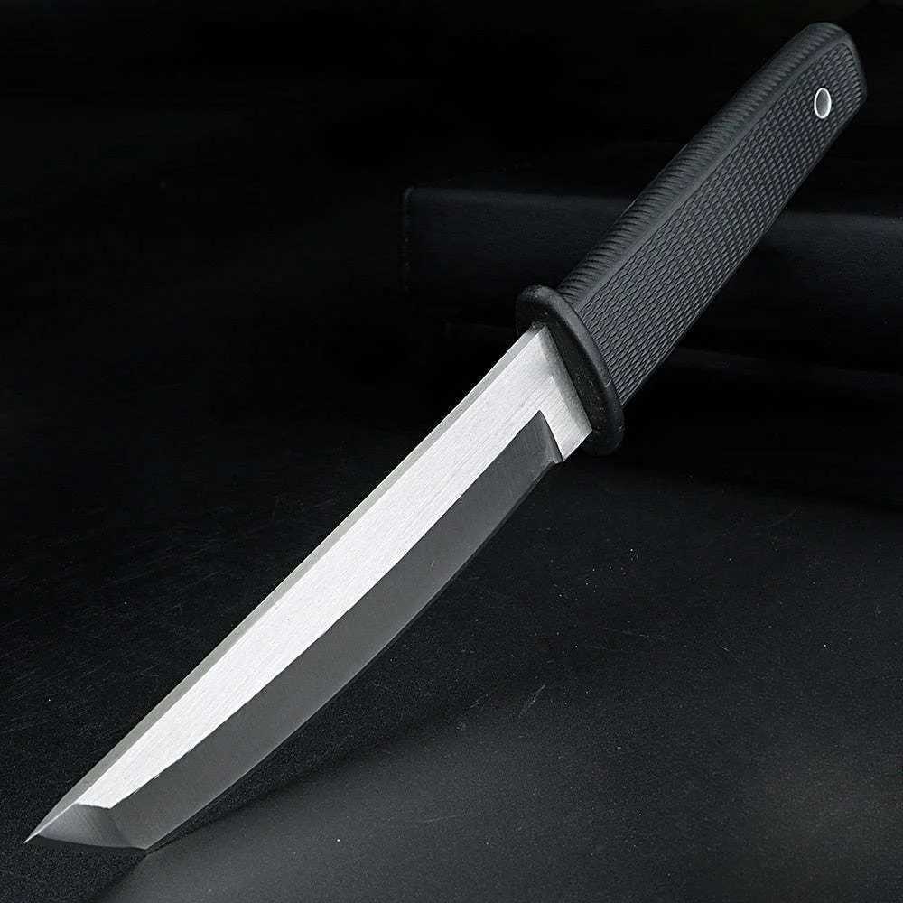 Kitchen knives 58HRC Fixed Blade Knife 96 Outdoor Camping Survival Hunting Bushcraft Knife wSheath Lightweight 49oz High Hardness Strai Y251103-image-1082927694
