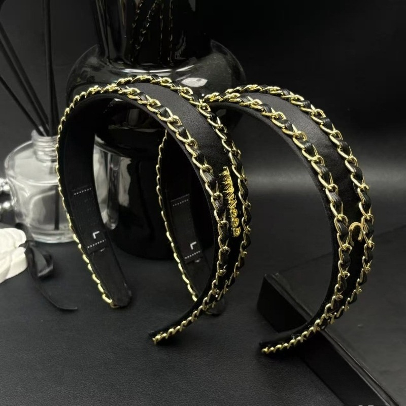 Headband Designer Wide-brimmed Thicken Elastic Headband Fashion Vintage HairBand for Women Street Fashion Headband High-quality Christmas-image-1082906851