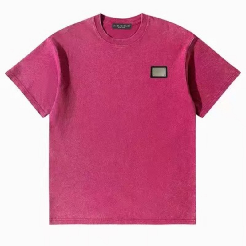 Heren designer T-shirt dames T-shirt van hoge kwaliteit paar korte mouwen pullover 100% katoen bedrukt paar top retro noodlijdende ambachtelijke T-s
