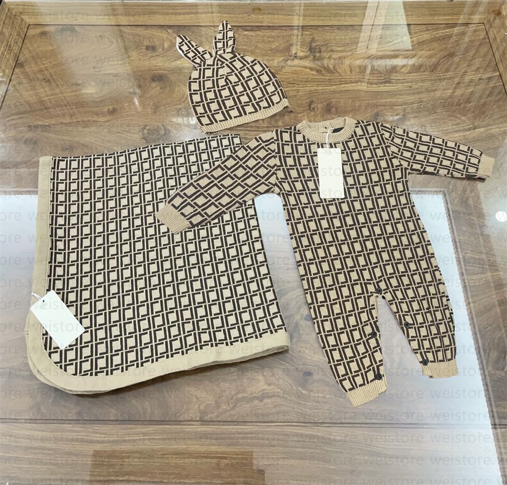 Combinaison bébé Style tricoté Body pour enfants pour bébés garçons fille Designer marque lettre Costume salopette vêtements tenue barboteuse Out