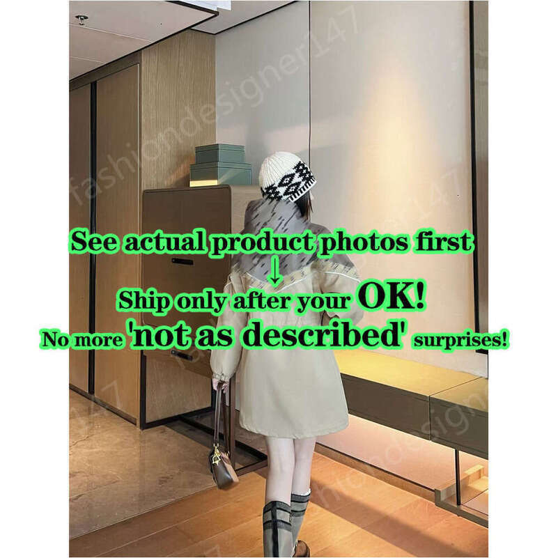 Luxury Designer Womens Trench Coat Patchwork Jacquard Hooded Double G GucLogo Waterproof Windproof Elastic Drawstring Waistband SML