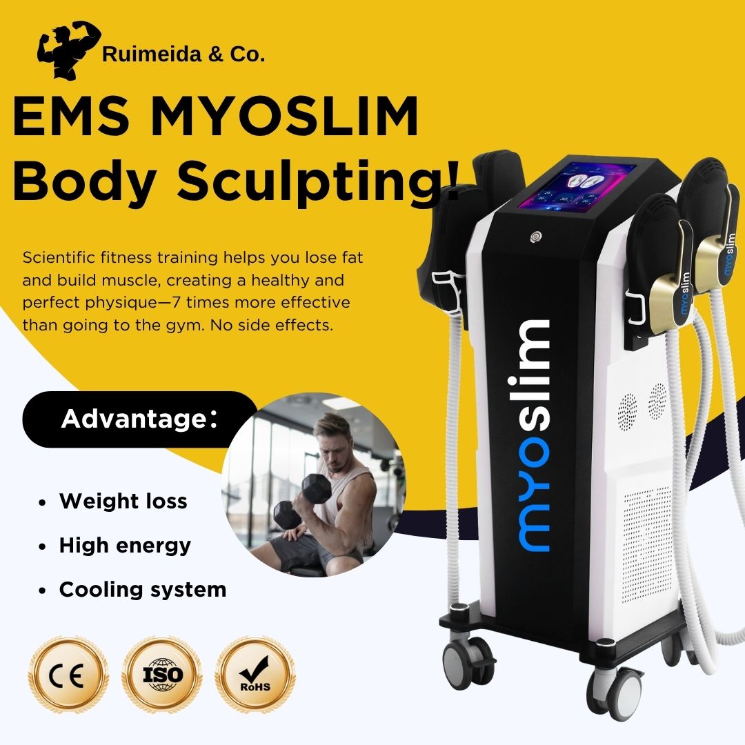 MYOSLIM EMS Body Sculpting Machine 6500W 15Tesla Fat Burning and Muscle Building Device For Professional Beauty Salon Body Shaping and Skin Tight-image-1082867279