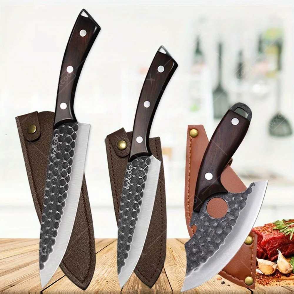 Kitchen knives 3 Pcs Stainless Steel Kitchen Chef Knife Set ltipose Boning Cleavers Utility Cutters Mini Meat Paring Slicing Tools Y251103-image-1082931500