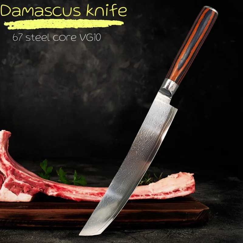 Kitchen knives 67 Layer Damascus Steel Japanese Chef Knife One Forging La Sharp Fish Sushi Slicing Filleting Knife Cooking Cutting Tools Y251103-image-1082927878