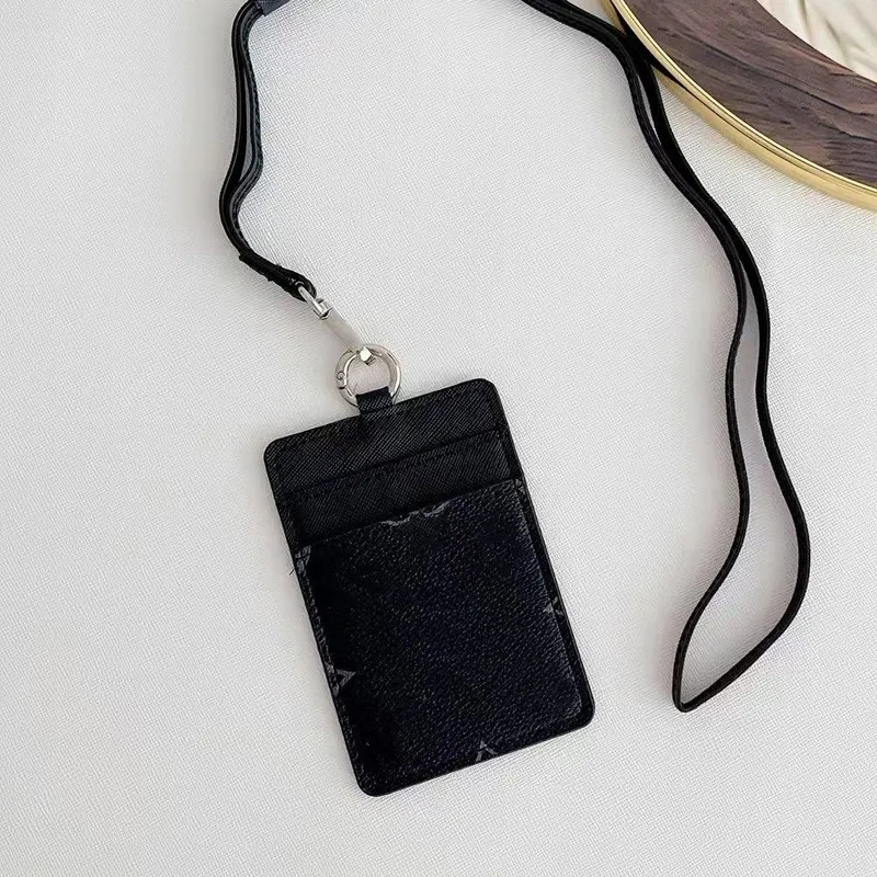 Designer Keychain Monogram Fashion Key Ring PU Coin Purse Luxury Keychain Small Wallets Keyrings Hanging neck card bag Credit Card Holder certificat