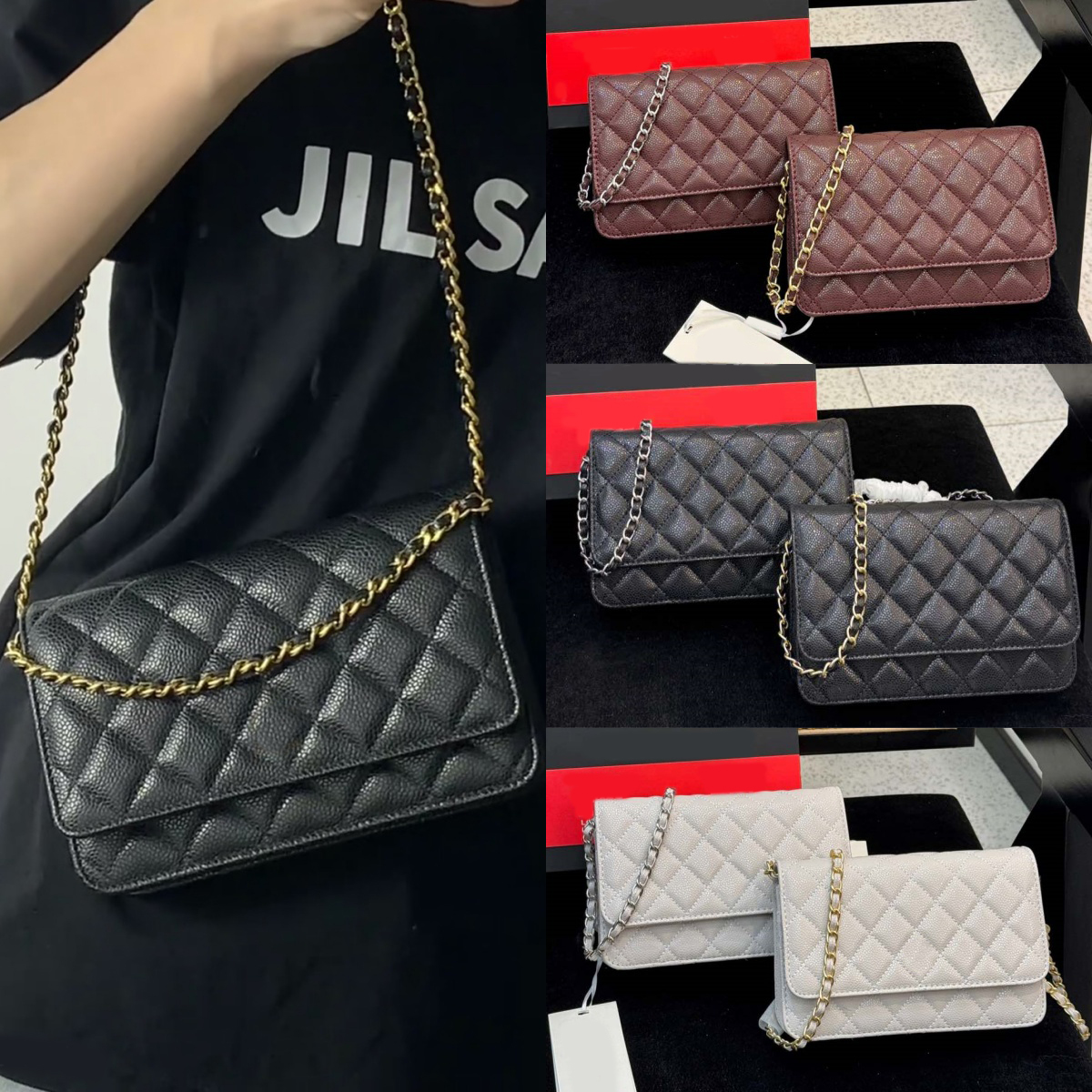 Sac de créateur 10a mini sac de rabat qualité Fashion Fashion Golden Ball Chain Sacs de créateurs Sac de mouton Sacs à bandouliers
