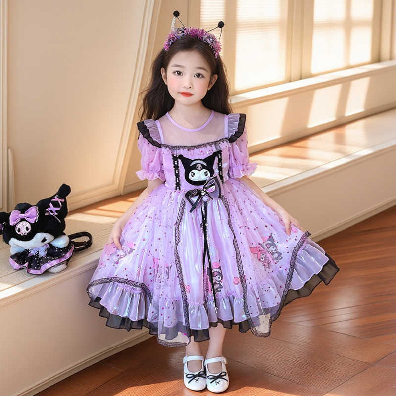 Girls Lolita Princess Dress Girls Dress 2025 New Childrens Kuromi Dress Baby Dress L251103N3Q3-image-1083005349