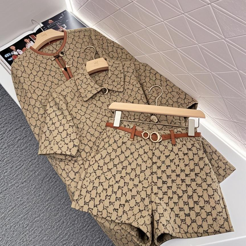 B239 Jupe à deux pièces pour femmes Cossins décontractés lettres créateurs vestes manteaux pour femmes à manches longues veste