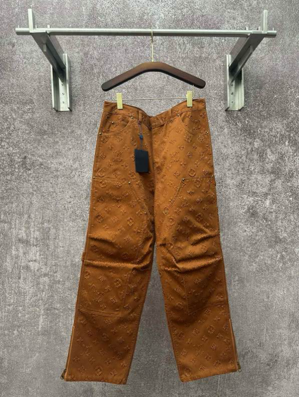 Men's Plus Size Pants Men's Jeans Full Stamped Letter Printing Women's Men's Hip-hop Fashion Casual Pants M-3XL 7J88