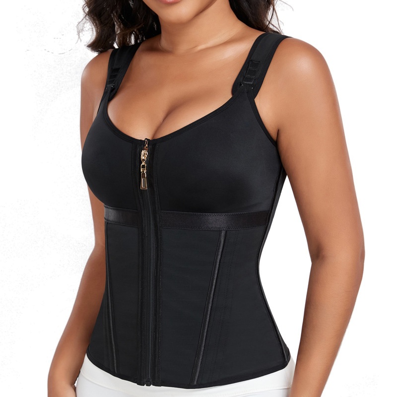 Waist Trimmer Corset for Women Abdomen Tummy Control Body Sculpting & Slimming Girdle with 15 Steelbones Firm Control Postpartum Shaping-image-1083098056