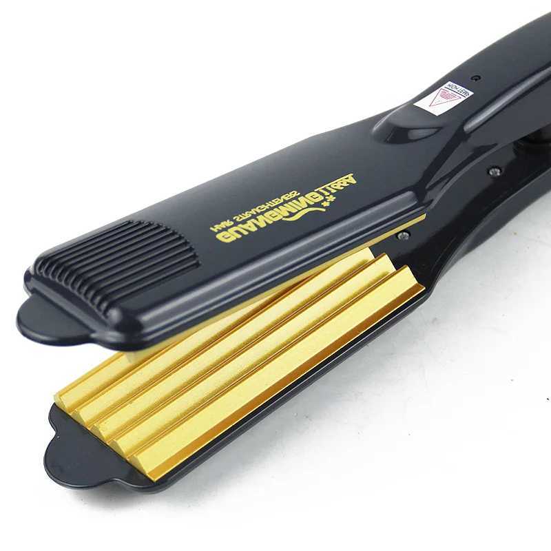 Professional Tourmaline Ceramic Corn Plate wave hair straighteners Fast Warm-up Crimper hair curler corrugated Iron styling tool J251114-image-1083086516