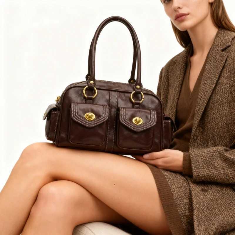 Women Shoulder 2025 New Pillow Tote Bag High Quality Casual Multiple Pockets Handheld Handbag Ladies X251104