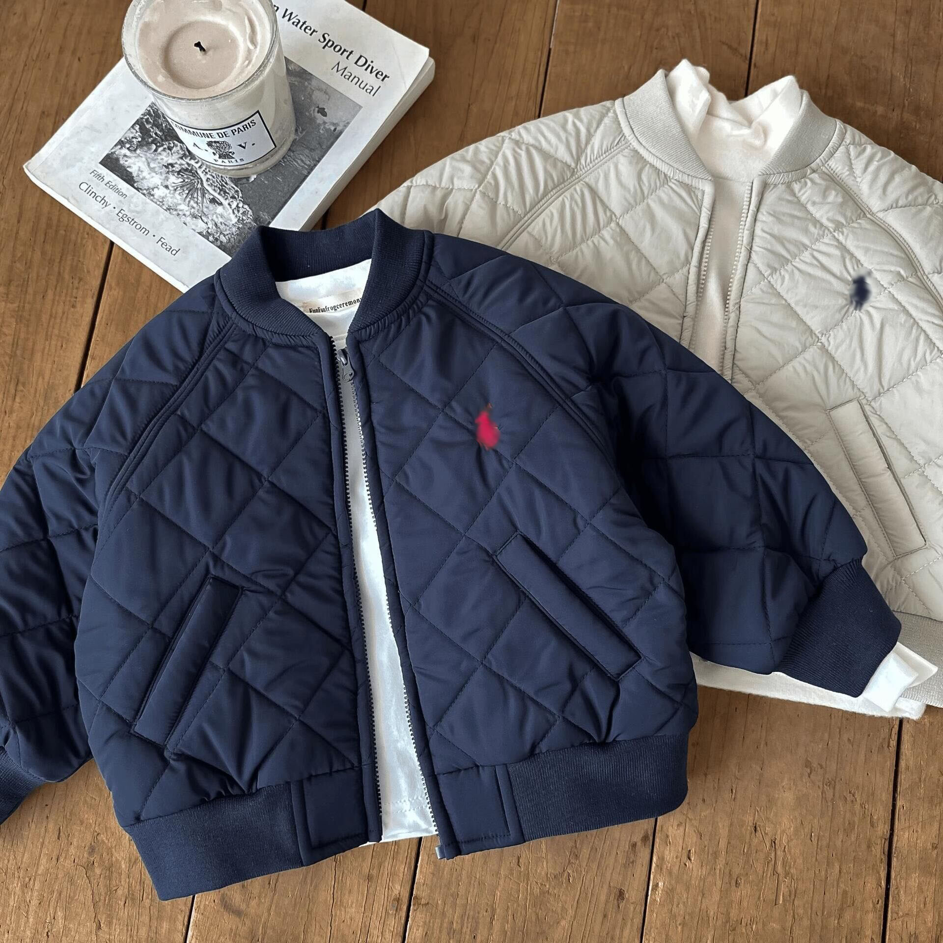 Designer Autumn Winter New Arrival Unisex Kids Embroidery Trendy Baseball Style Quilted Coat - Stylish Toddler Cotton Jacket
