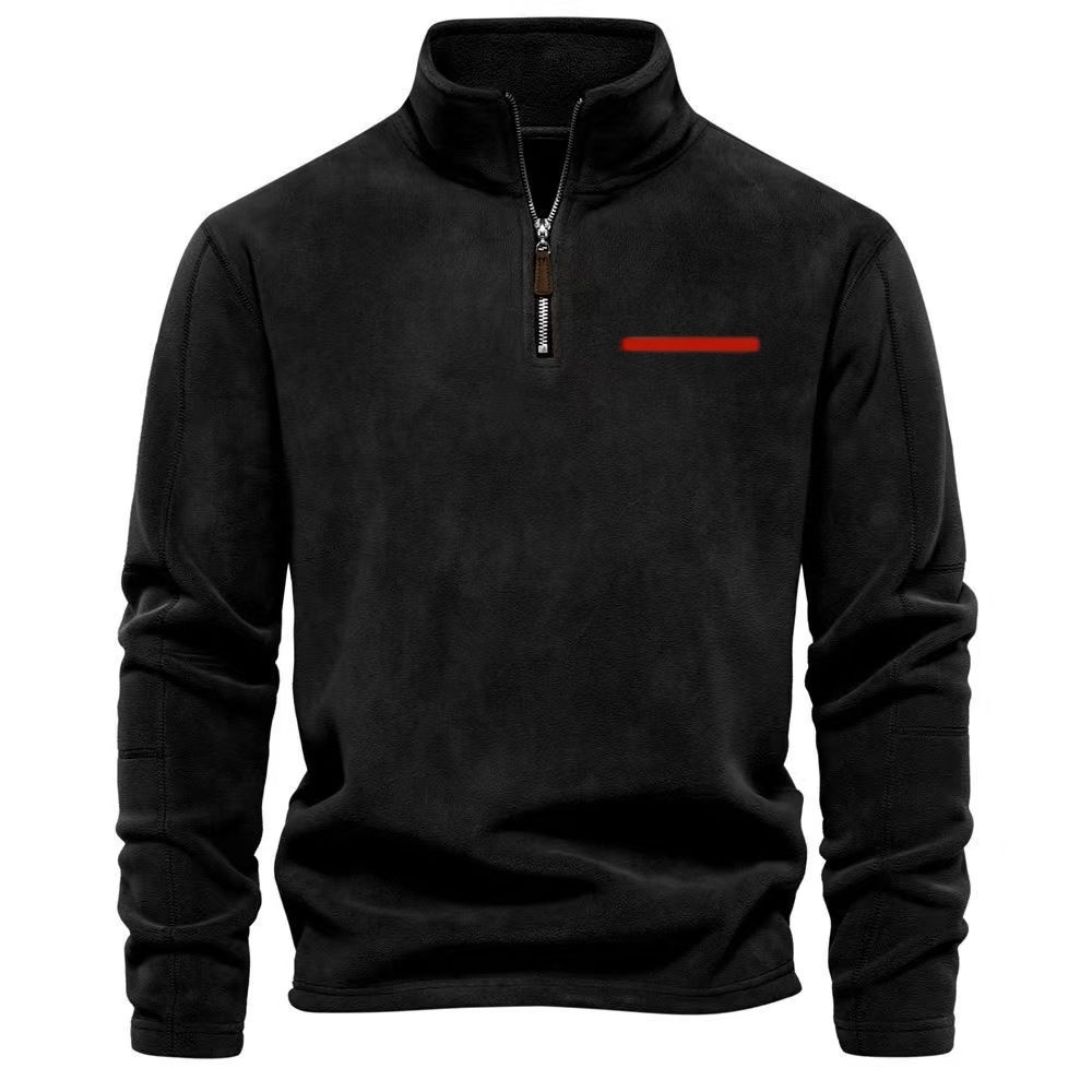 Designer sweater men's sweater mens round neck pullover classic embroidered semi high neck men's casual long sleeved wool sweater