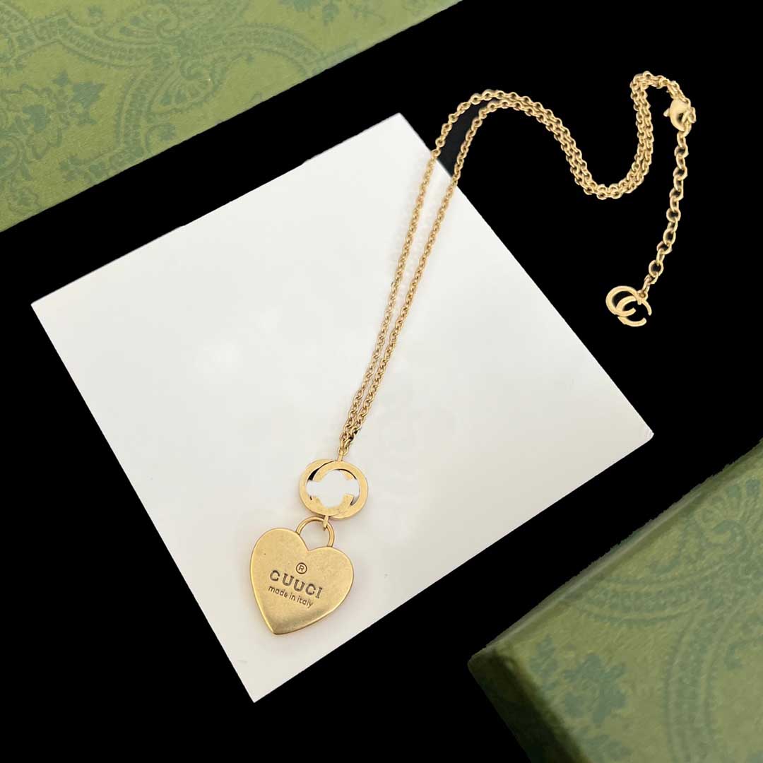 Designer Lettre Double Pendentif Colliers De Luxe Femmes Bijoux De Mode En Métal Cristal Perle Hommes Hip hop Style Pendentif En Métal Lourd
