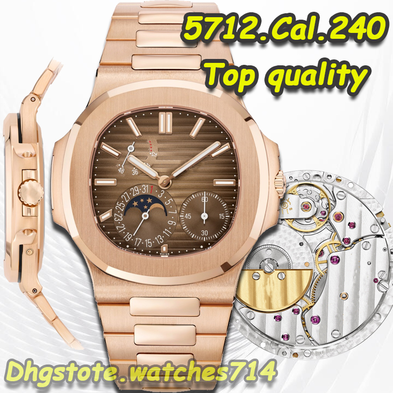 Mens Watch Designer Watch Luxury Watch Super Quality Rose Gold 40MM Cal.240 Automatic Mechanical Watch 904L Stainless Steel Sapphire Glass Waterproo