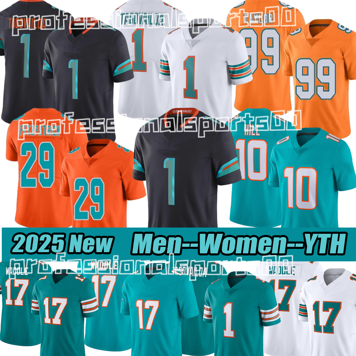 Miami city Dolphinsjersey Tyreek Hill 1 Tua Tagovailoa Jaylen Waddle Jalen RamseyBradley Chubb Dan Marino Devon Achane Chop Robinson Raheem Footb-image-930690460