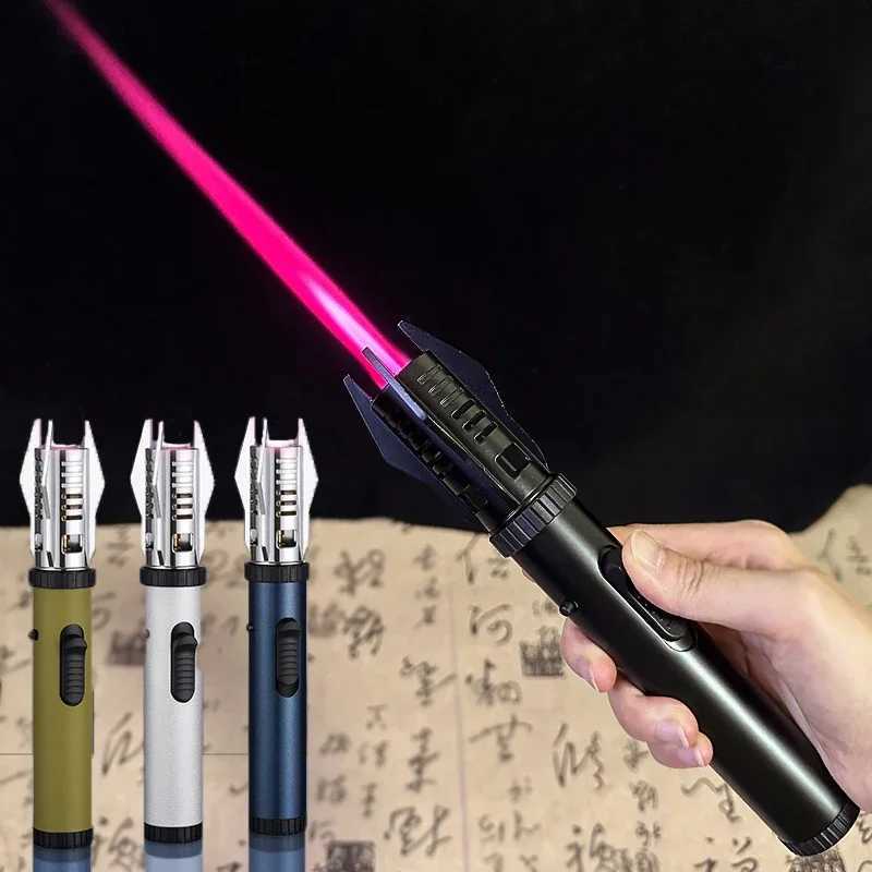 NEW Planet Lightsaber Metal Outdoor Windproof Turbine Torch Jet Lighter 360 Gun BBQ Welding Cigar Tool Butane Gas Lighter Y251104-image-1083204620