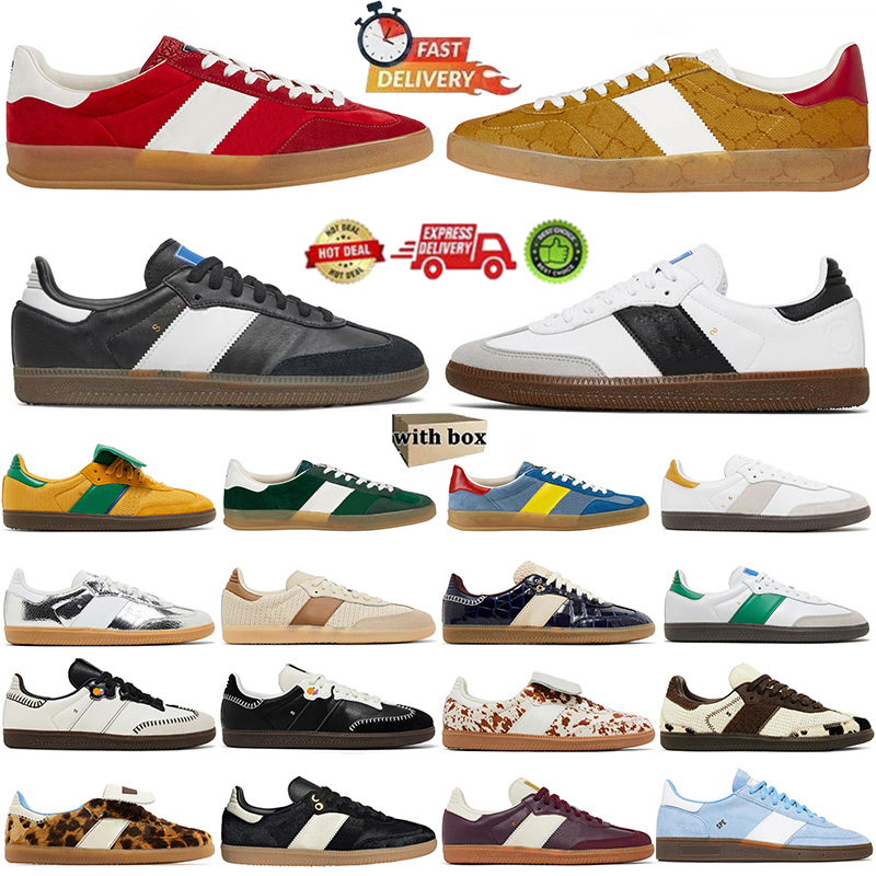 With box Designer Shoes Mens Womens Running Shoes Casual Trainers Navy Silver Pink Red Brown Blue White Core Black Pony Leopard Shoe OG Outdoor Snea