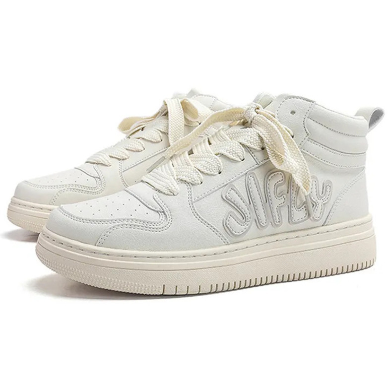 Jifffly High-Top Plimsolls Men Women Versatile White Canvas Sneakers - Comfortable Casual & Sports Shoes for Daily Wear