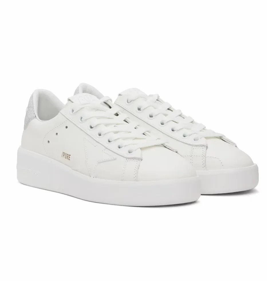 Newst Designer Brand Men Women Low-top Purestar Sneakers Shoes Calf Leather White Star Party Dress Trainers Discount Platfrom Skatebording Walkin