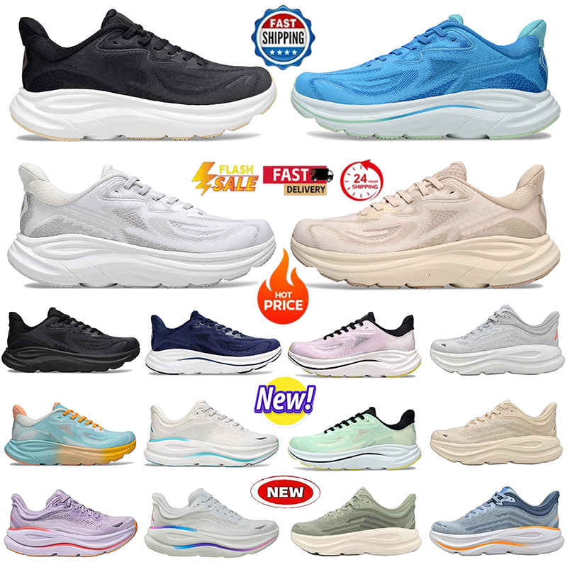 Sneakers Designer Bondi 9 Clifton 10 Running Shoes Luxury Challenger Anthracite Hiking shoe Black Blue Grey Beige Breathable Men Women Outdoor Sport