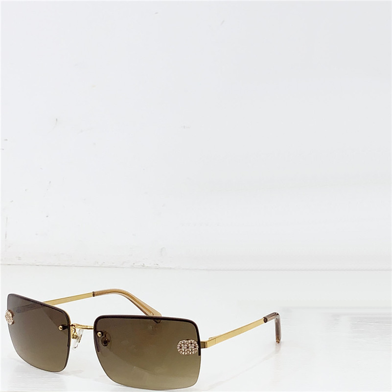 New fashion design sunglasses 4104 metal half frame square lens popular style