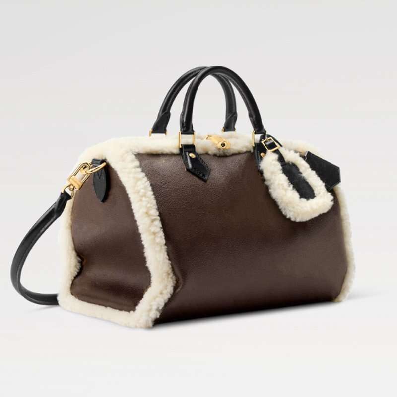Sacs en peluche de créateurs Série Ski 2025 Fourre-tout Sac à bandoulière Hobo Mode Dames Sacs à main Teddy Laine Bordure