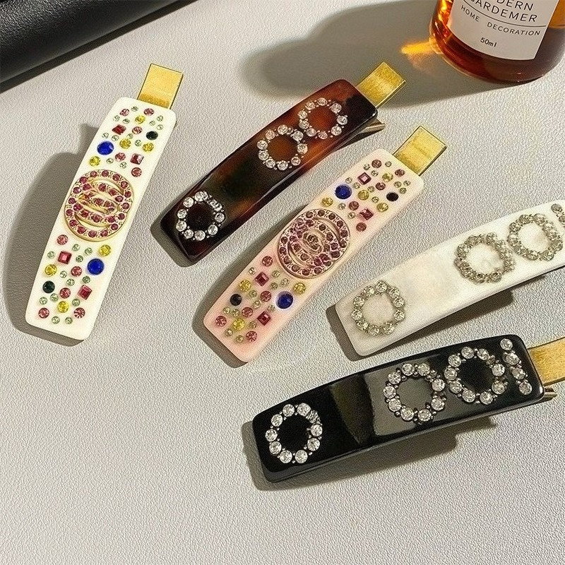 Luxury Designer Brand Letter Black White Hair Clips Claw Elegant Shark Hair Clip Hairpin Hair Clip Headwear Hairpin Jewelry Hair Accessory-image-1083213653