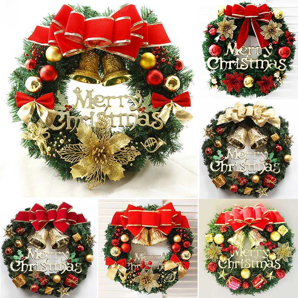 Christmas Wreath Front Door Decoration 30CM Wreath He Decor H251106-image-1083452330