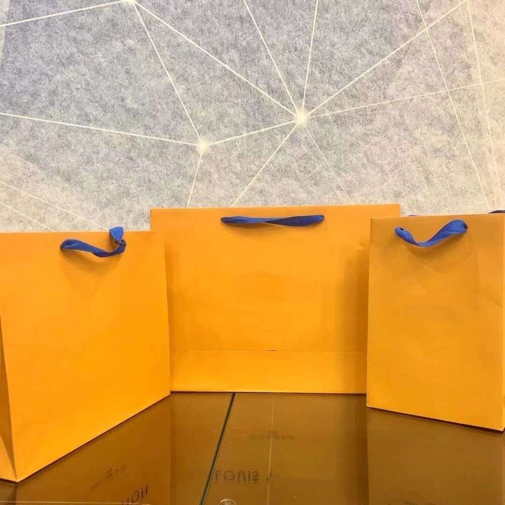 topfashion_01 Jewelry Box Bag Parts Accessories High quality bags, yellow portable paper bags, clothing storage paper bags, gift boxes, hand-held wa
