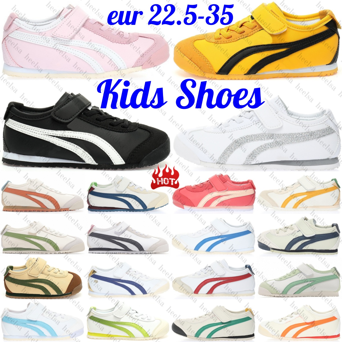 Kids Sneakers Designer Toddlers Shoes Boys Girls Baby Mexico Outdoor 66 Sport Trainers Children Youth Sneaker Black White Beige Grey Brown Green-image-980199572