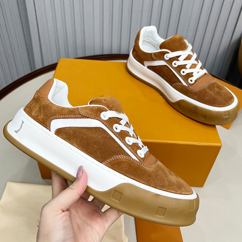 10A Hommes Casual Chaussures Sneaker Conception Simple Skateboard Mode Tennis En Plein Air Baskets De Course De Haute Qualité En Daim En Cuir De