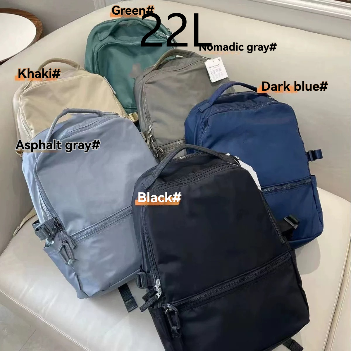 Six-color High-quality Outdoor Bags Student Schoolbag Backpack Ladies Diagonal Bag New Lightweight Backpacks Women Yoga Outdoor Bags 10L 23L-image-975957362