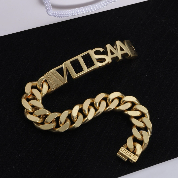 Fashion gold silver letter designer Bracelets charm bangle for mens party wedding lovers gift jewelry-image-939943824