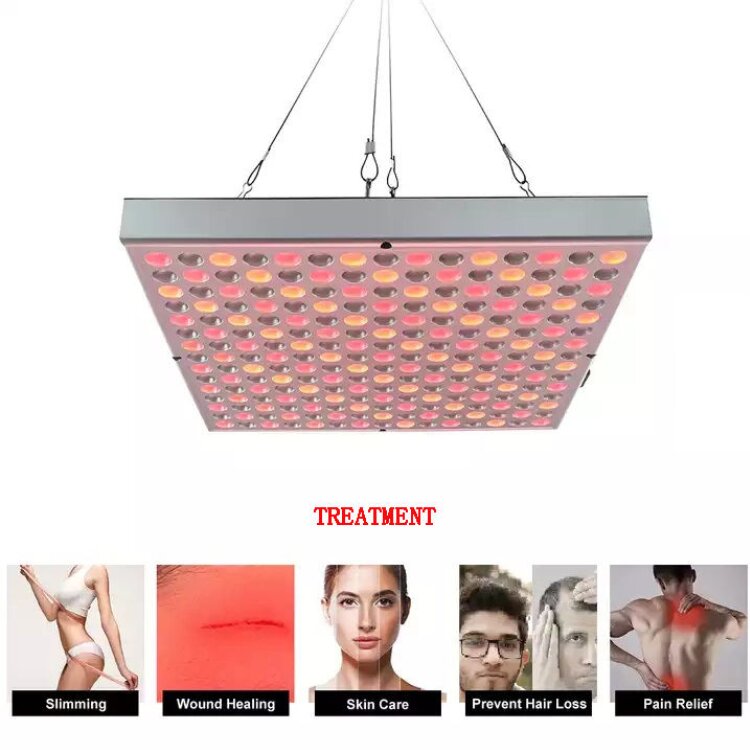 Red Light Therapy Device 225 LED Panel Auxiliary for Skin Beauty & Muscles Joints Pain Relief 660nm 850nm Plastic Material