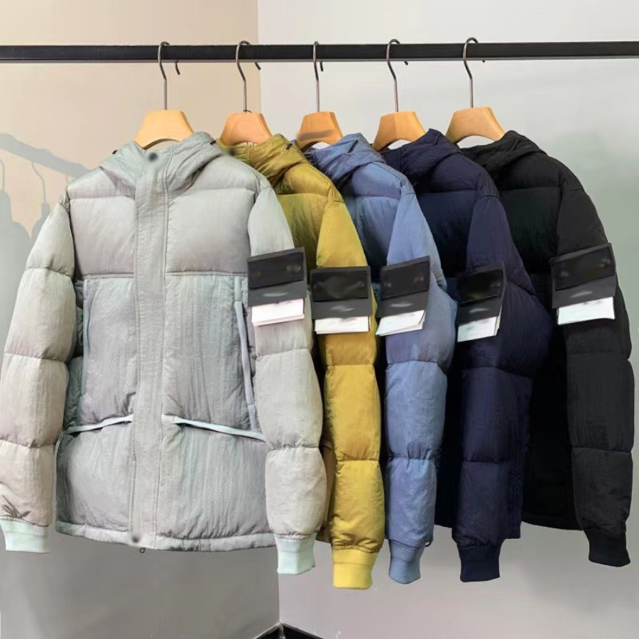 Men's Down Designer Puffer Jacket Men Spring Autumn High Quality Mens Womens Fashion Coat Sports Windbreaker Stones Warm-color