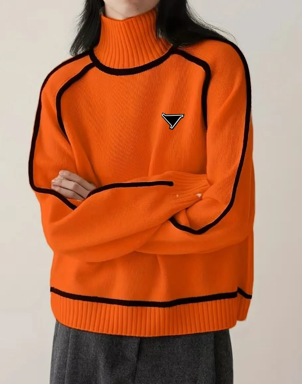Women Loose Knitted Dresses Sweaters For Knitting Dresses Turtleneck Sweaters Oversized Knitted Tops Winter Pullovers Knitwear Puffer Lon M260805