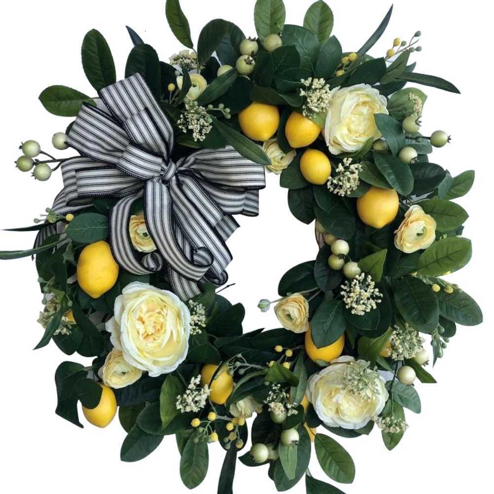 Fall Wreaths for Front Door Autumn Wreath with Berry Pumpkin Maple Leaves Halloween Thanksgiving Harvest Festival Decoration H251106-image-1083454087