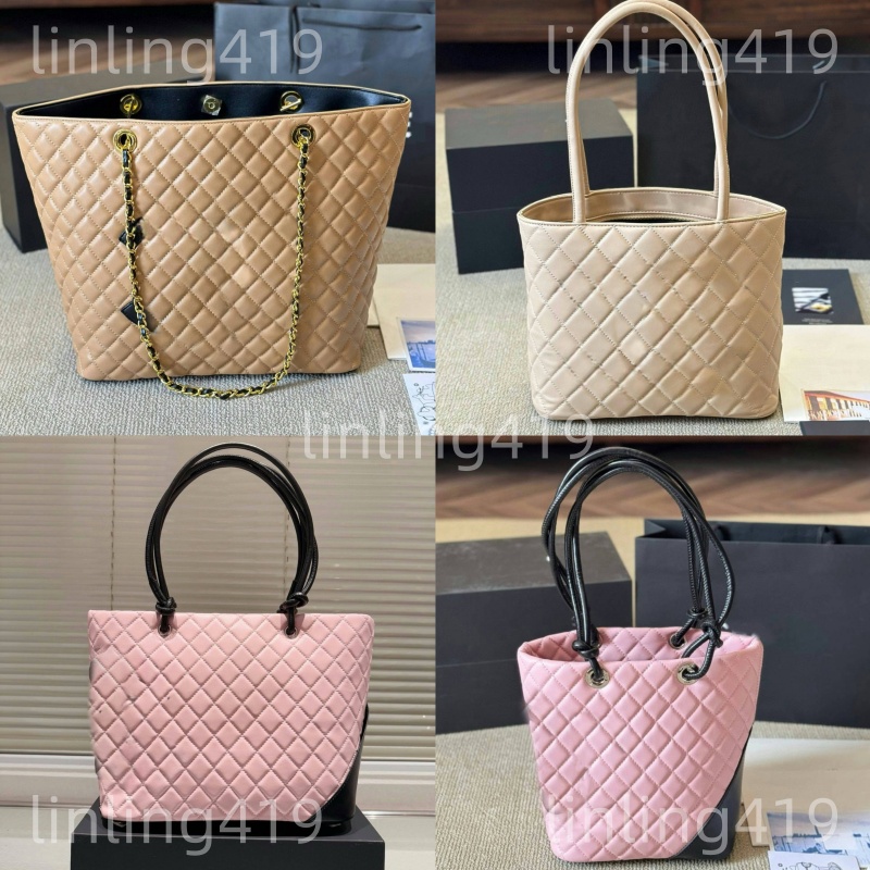 Bag Other Bags Trendy Bold Chain Flap Top Calfskin Classic Quilted Plaid Metal Hardware Designer French Luxury Womens Vintage Handbag Shoulder-image-941242659