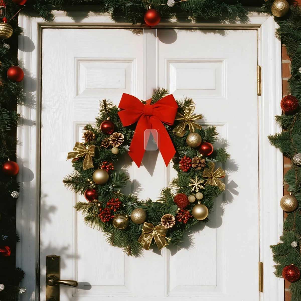 2pcs Christmas Wreath Hook Christmas Party Decoration Kids Favors 2025 Xmas Gift Wreath Hook Navidad Natal New Year Gift 2026 H251106-image-1083453848