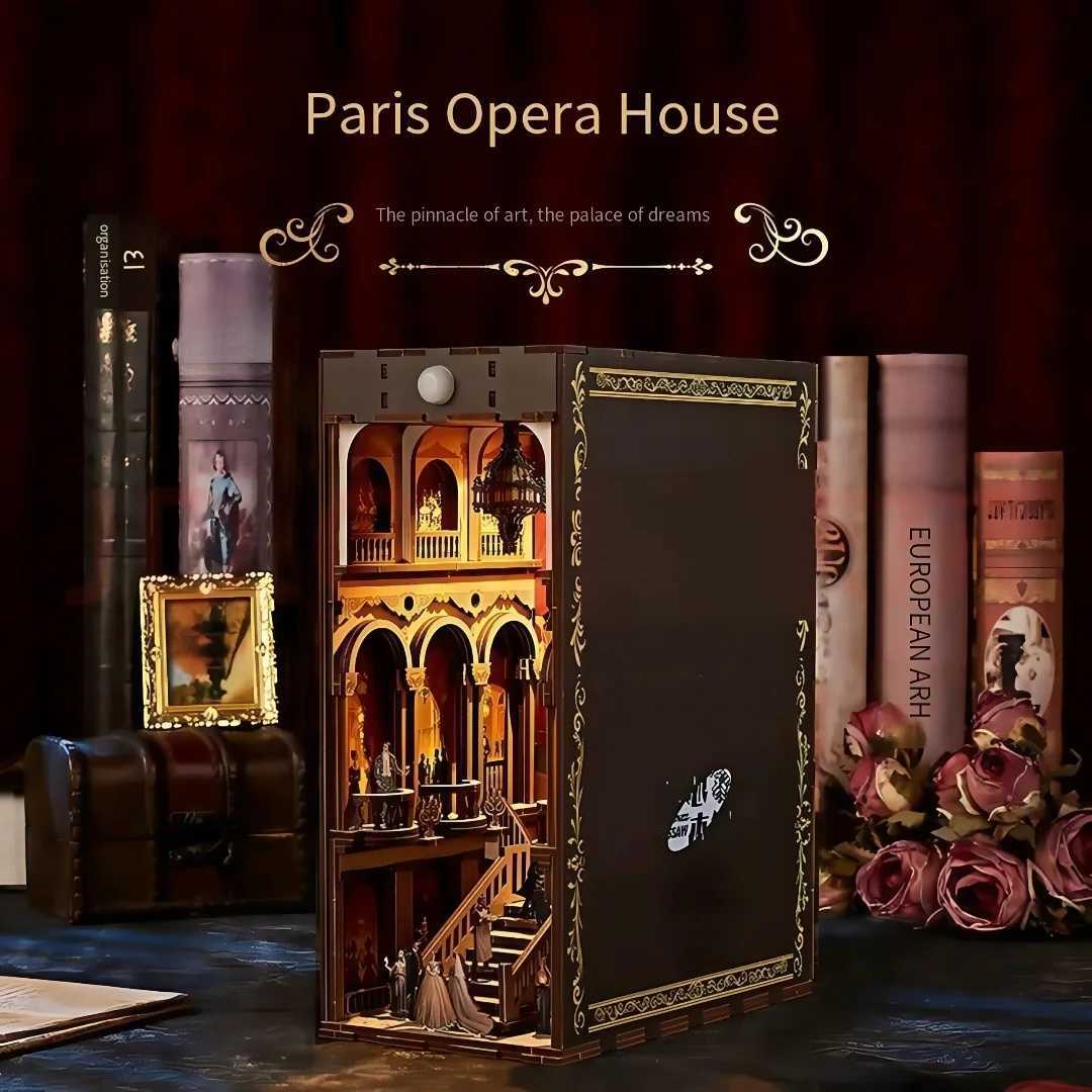Paris Opera House Bookstore DIY Cottage Home Decoration Cottage Graduation Male and Female Birthday Gifts Building Blocks K251106 K260321-image-1098415705