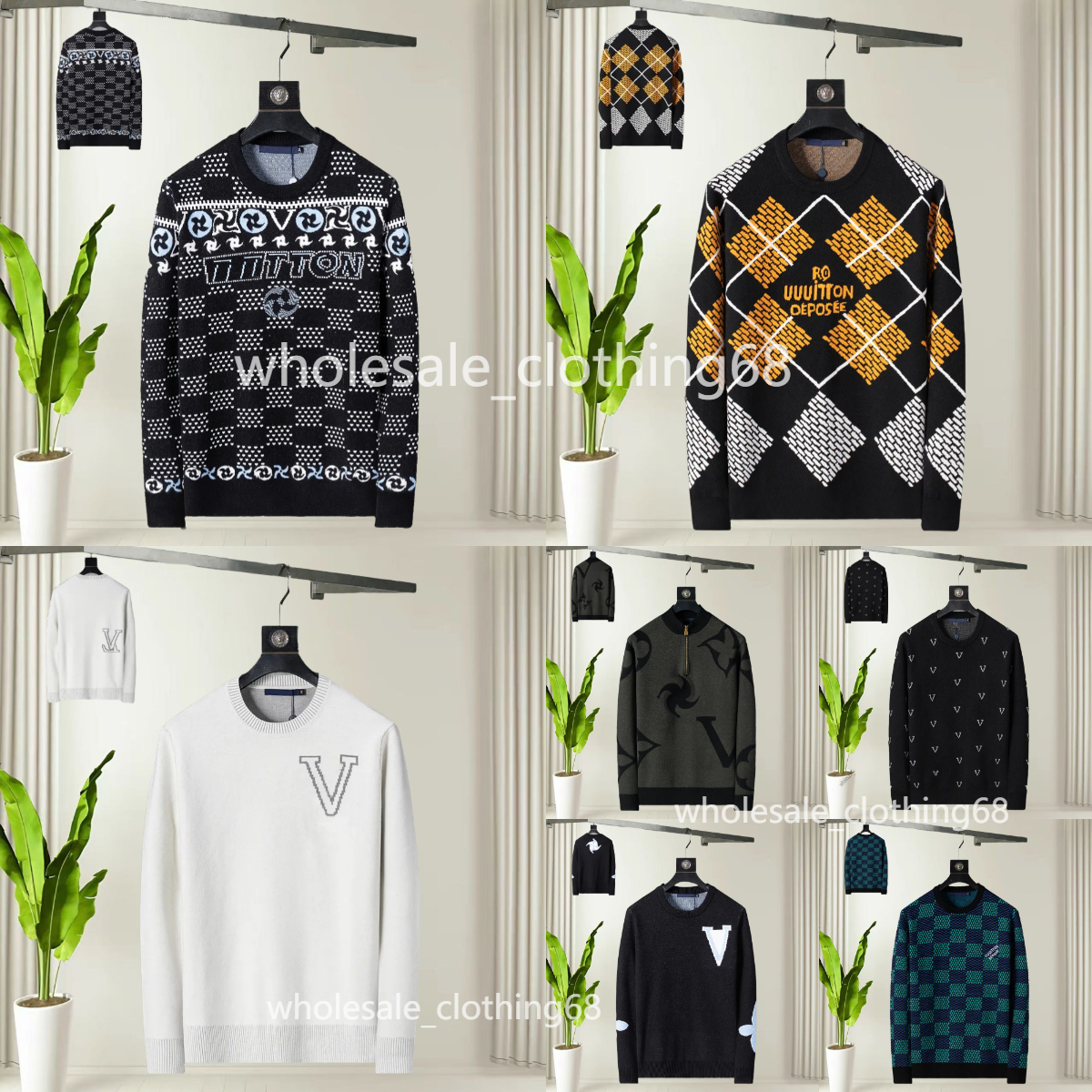 2024 Mens Designers Sweater For Autumn Winter Long Sleeve Designer Hoodie Hip Hop Sweatshirts Men Women Casual Clothes Sweaters Asian Size M-XXXL-image-998888975