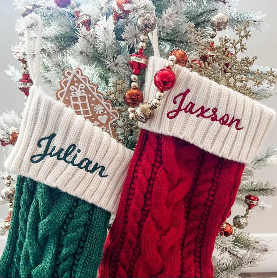 Personali Family Christmas Stockings Cust Knit Stockings Xmas Family Gifts Holiday Decor Christmas Stockings with Name H251107-image-1083628638