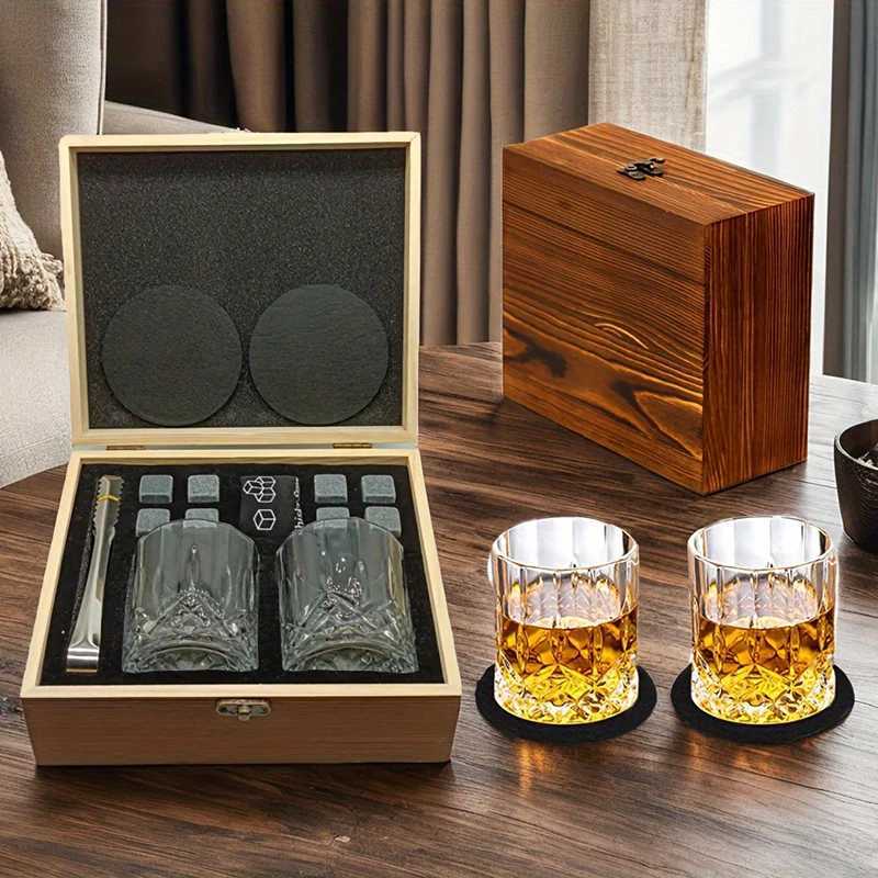 Whiskey Stones Gift Set8 Whiskey Stones2 es TongsReusable Whiskey StonesMens Gift Fathers Day GiftBar Party Kit Y251107a-image-1083900747