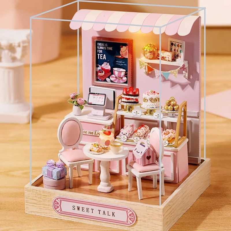 Mini Doll House DIY 3D Puzzle Assembly Building Model Toys Home Bedroom Decoration With Furniture Wooden Craft Gifts DollHouses K251106 K260321-image-1098415768