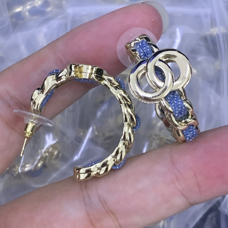 Hoop Earrings Crystal Ear Stud Brass Copper Material Geometry Designer Letter Diamond Pearl Studs Famous Men Women's Earring Wedding Party Jewe