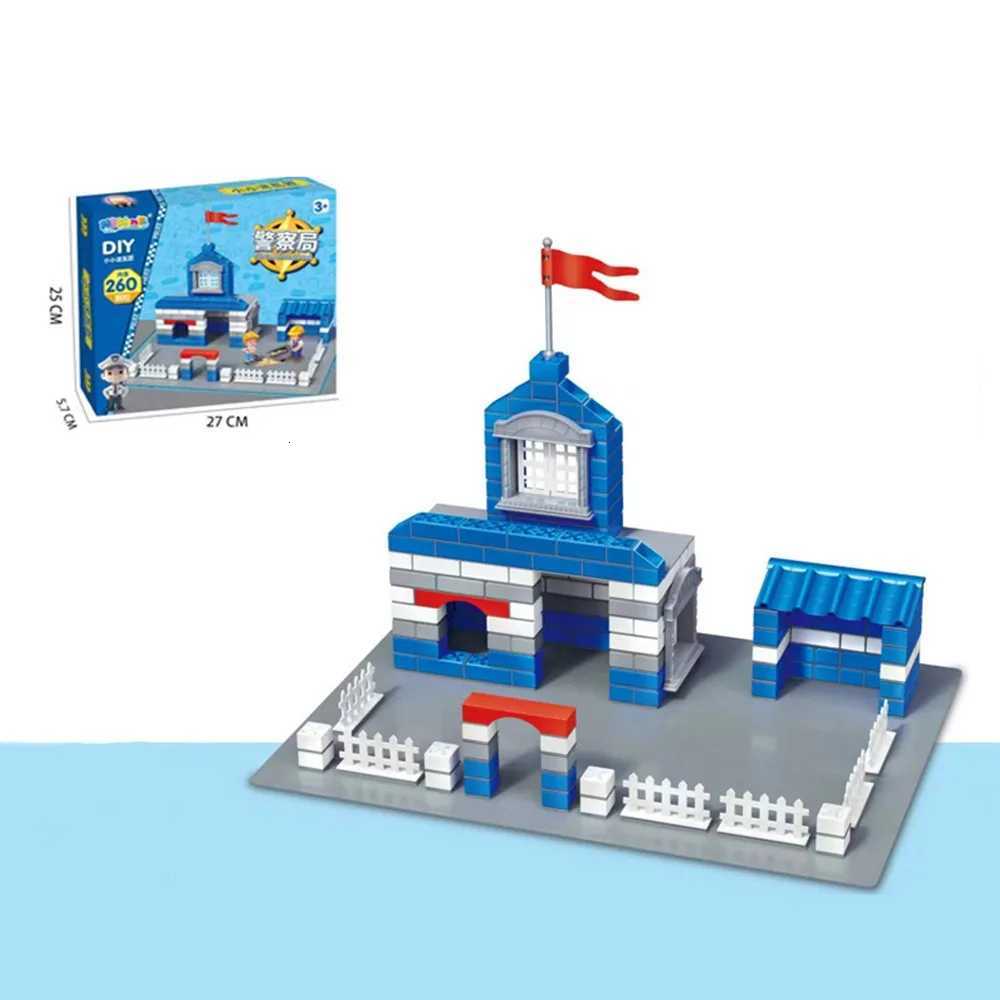 Multicolor DIY Building House Block Set Miniature Size Tile Houses Assemble Toy Plastic Cottage Sle House Building Toy For K251106 K260321-image-1098415777